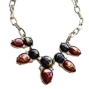ANNE KLEIN • Vintage Colorful Stone Fine Necklace